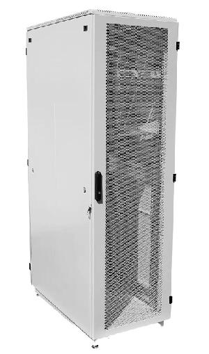 Шкаф телекоммуникационный напольный 42U (600 × 600) дверь перфорированная 2 шт.