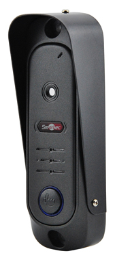 Вызывной блок видеодомофона, 600 ТВЛ, 4-х проводная линия связи, ИК подсветка, черный