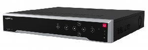 16-ти канальный IP-видеорегистратор, Видеовход: 16 каналов до 32Мп; аудиовход: двустороннее аудио 1 канал RCA; аудиовыход: 1 канал RCA; видеовыход: 1 VGA до 1080Р и 2 HDMI до 4К или 8K(7680х4320)+4К (HDMI2/VGA независимые). Входящий поток 256Мб/с; исходящий поток 256Мб/с; разрешение записи до 32Мп; синхр.воспр. 2 каналов@32Мп, 10 каналов@8Мп, 16 каналов@4Мп; 4 SATA для HDD до 16Тб; 1 eSATA, тревожные вход/выход 16/9; 2 RJ45 10M/100M/1000M Ethernet; 2 USB 2.0, 1 USB 3.0; -10°C...+55°C; DC12В; 15Вт макс (без HDD), ?3кг (без HDD).