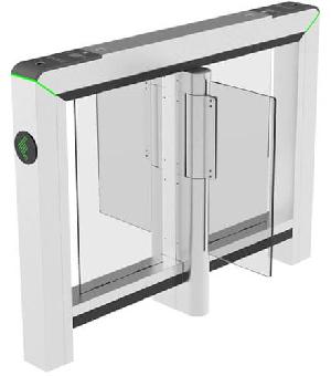 Скоростной Турникет распашной (центральный модуль) с контроллером 1 PGIC и считывателем 2 RFID+FP. Режим антипаника. Материал корпуса - нержавеющая сталь,  материал створки - акрил. Ширина прохода: 650 мм. Питание AC 110 ~ 240В.