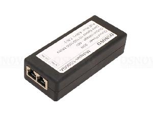 PoE-инжектор Gigabit Ethernet на 1 порт. Совместим с оборудованием PoE IEEE 802.3af. Мощность PoE на порт - до 30W. Напряжение PoE - 48V(конт. 4,5(+), 7,8(-))