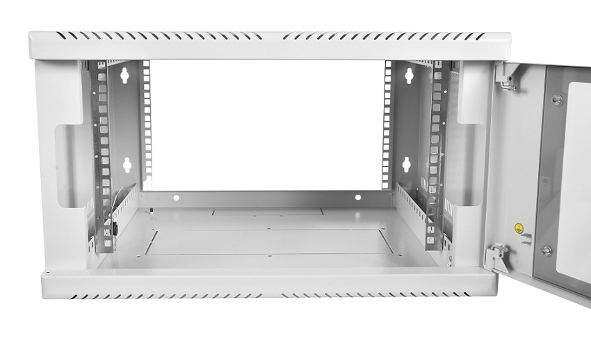 Шкаф телекоммуникационный настенный 6U (600 х 300) дверь стекло