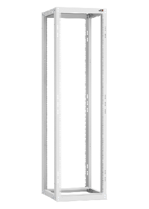 Монтажная стойка двухрамная раздвижная 19", 42U, Ш550xВ1995xГ(600-1000) мм, шаг регулировки 50 мм, в разобранном виде, цвет серый RAL 7035