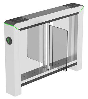 Скоростной Турникет распашной (центральный модуль). Режим антипаника. Материал корпуса - нержавеющая сталь, материал створок - акрил. Ширина прохода до 650 мм, высота створок 875 мм. Створка Акрил Питание AC 110 ~ 240В.