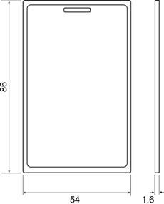 Карта Mifare 1K Clamshell, 1024 байт, 13,56 Mhz