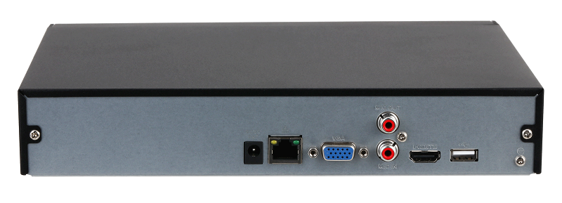 16-канальный IP-видеорегистратор 4K, H.265+ и ИИ, Входящий поток до 256Мбит/с; сжатие: H.265+, H.265, H.264+, H.264, MJPEG; разрешение записи до 16Мп; накопители: 1 SATA III до 16Тбайт; воспроизведение: 16кн@2Mp, 2кн@16Мп; видеовыходы: 1 HDMI, 1 VGA; cеть: 1 RJ45 1000Мбит/с; aудиовх/вых: 1/1; питание: 12В(DC); видеоаналитика: 1кн детектор лиц и распознавание лиц (12лиц/с), 2кн охрана периметра, IVS, 4кн SMD Plus; видеоаналитика с камер: детектор лиц и распознавание лиц, интеллектуальный поиск