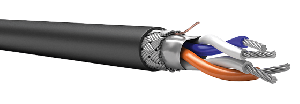 Симметричный кабель для интерфейса RS-485, 2х2х0,60, бухта 200 м, черный