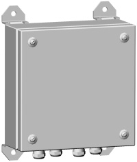 Коробка монтажная, установлен плинт на 10 пар LSA-PLUS 2/10. IP66. -60°С...+70°С. 256х200х97мм.