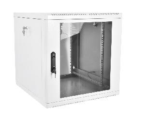 Шкаф телекоммуникационный настенный 9U (600х520) дверь стекло