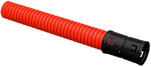 Труба гофрированная двустенная 40мм красная (50м)