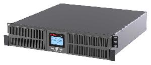 Онлайн ИБП ДКС серии Small Rackmount, 1000 ВА/900 Вт, 1/1, 6xIEC C13,EPO, USB, RS-232, RJ45, Rack 2U, без АКБ, 9Ач