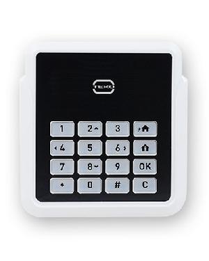 Клавиатура радиоканальная для контроллера Security Hub, питание от батареи типоразмера АА напряжением 1,5 V (2 шт.)  или внешнего источника 12 В