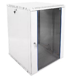 Шкаф телекоммуникационный настенный разборный ЭКОНОМ 15U (600 × 650) дверь стекло