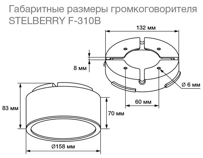 Чёрный потолочно-настенный громкоговоритель на 10 Ватт. Полоса воспроизводимых частот 75...17200 Герц. Встроенный усилитель D-класса. В комплекте идёт громкоговоритель, потолочная площадка и комплект крепежа для установки на подвесной потолок или на стену