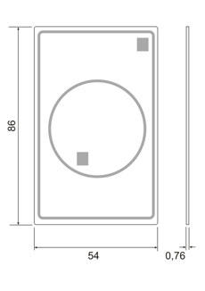 Двухчиповая карта ISO с EM Marine и Mifare 1K