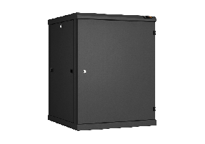 Настенный разборный шкаф TLK 19", 15U, металлическая дверь, Ш600хВ770хГ600мм, 2 пары монтажных направляющих, черный