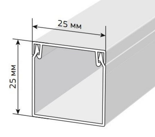Кабель канал 25 х 25 мм
