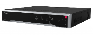 32-х канальный IP-видеорегистратор c PoE, Видеовход: 32 канала до 32Мп; аудиовход: двустороннее аудио 1 канал RCA; аудиовыход: 1 канал RCA; видеовыход: 1 VGA до 1080Р и 2 HDMI до 4К или 8K(7680х4320)+4К (HDMI2/VGA независимые). Входящий поток 320Мб/с; исходящий поток 400Мб/с; разрешение записи до 32Мп; синхр.воспр. 2 канала@32Мп, 10 каналов@8Мп, 20 каналов@4Мп, 32 канала@2Мп; 4 SATA для HDD до 16Тб, 1 eSATA; тревожные вход/выход 16/9; 16 RJ45 10M/100M Ethernet PoE интерфейсов (<200Вт); 1 RJ45 10M/100M/1000M Ethernet; 2 USB 2.0, 1 USB 3.0; -10°C...+55°C; АC100-240В; 15Вт макс (без HDD), ?5кг (без HDD).