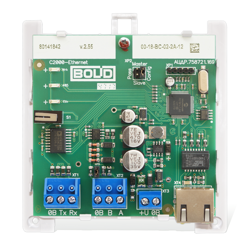 Преобразователь интерфейсов RS-232/RS-485 в Ethernet