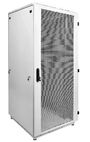 Шкаф телекоммуникационный напольный 42U (800 × 800) дверь перфорированная