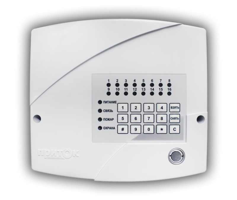 Контроллер охранно-пожарный, основной канал Ethernet, резервный канал GSM(GPRS), 8 встроенных программируемых шлейфа (ОС, ПС, ТС), встроенная клавиатура, считыватель ТМ.
