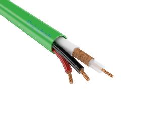 Низкотоксичный комбинированный кабель (РК 75-2-13М + 2х0,75) для видеонаблюдения, для внутренней прокладки.
