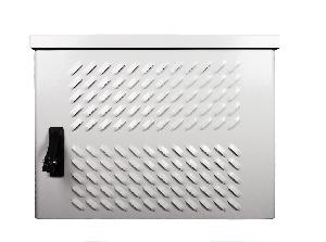 Шкаф уличный всепогодный настенный 12U (Ш600 × Г500), передняя дверь вентилируемая