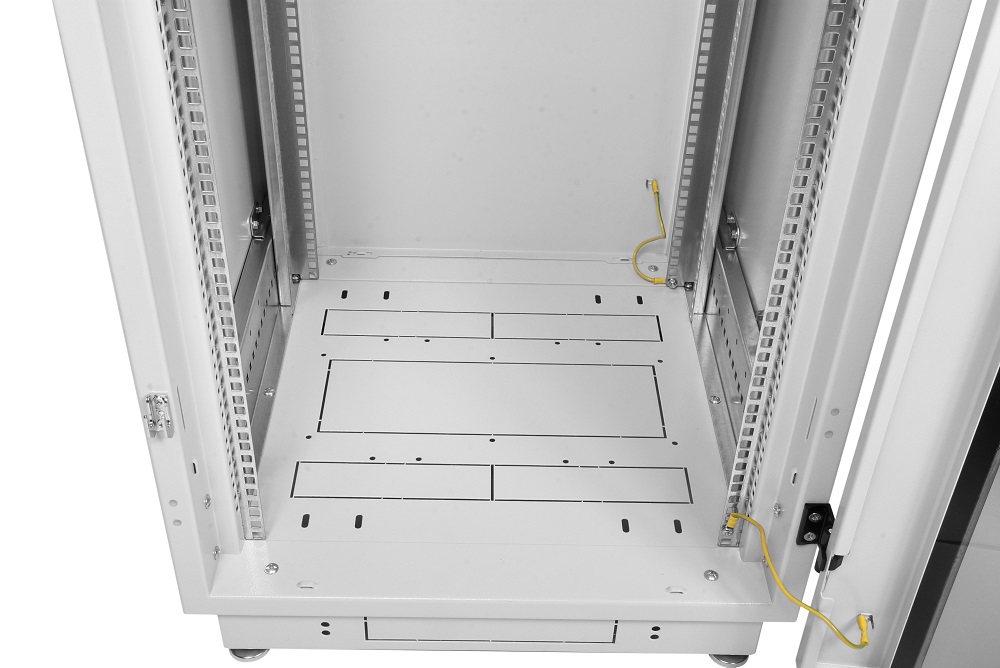 Шкаф телекоммуникационный напольный 42U (600 × 800) дверь стекло