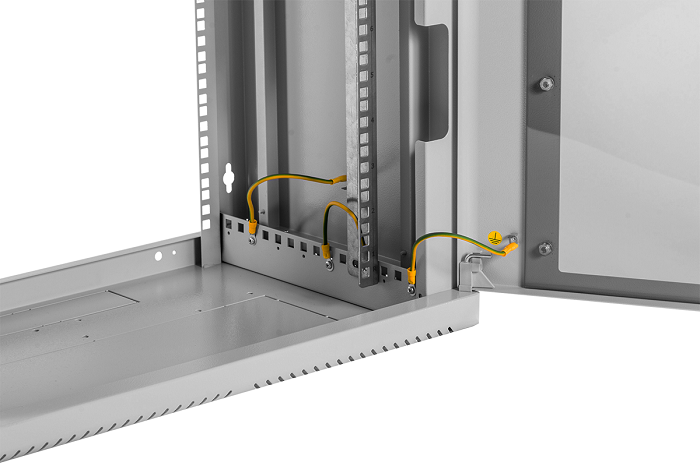 Шкаф телекоммуникационный настенный сварной 9U (600 × 650) съёмные стенки, дверь стекло