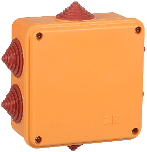 Коробка распаячная огнестойкая ПС 100х100х50мм 4P 4мм2 IP55 6 вв.
