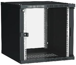ITK Шкаф LINEA WE 12U 600x600мм дверь стекло черный, для оборудования общей массой не более 50 кг.