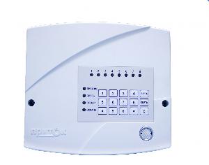 Контроллер охранно-пожарный, основной канал Ethernet, резервный канал GSM(GPRS)-2G, 2 SIM карты. 8 встроенных программируемых шлейфа (ОС, ПС, ТС), встроенная клавиатура, считыватель ТМ.