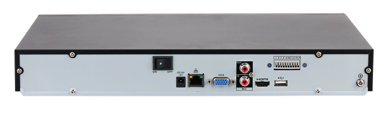 32-канальный IP-видеорегистратор 4K, H.265+ и ИИ, Входящий поток до 256Мбит/с; сжатие: H.265+, H.265, H.264+, H.264, MJPEG; разрешение записи до 16Мп; накопители: 2 SATA III до 16Тбайт; воспроизведение: 16кн@2Mp, 2кн@16Мп; видеовыходы: 1 HDMI, 1 VGA; cеть: 1 RJ45 1000Мбит/с; aудиовх/вых: 1/1; тревожные вх./вых.: 4/2; питание: 12В(DC); видеоаналитика: 1кн детектор лиц и распознавание лиц (12лиц/с), 2кн охрана периметра, IVS, 4кн SMD Plus; видеоаналитика с камер: детектор лиц и распознавание лиц, интеллектуальный поиск