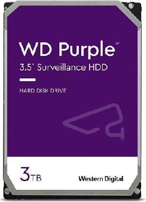 HDD 3Tb Жесткий диск SATA-III 3Tb Surveillance Purple (5400rpm) 256Mb 3.5"