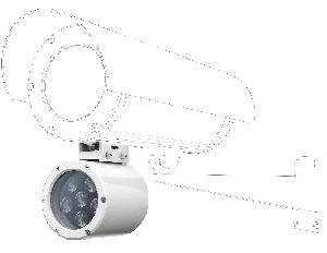 Прожектор инфракрасный периметровый взрывозащищенный, до 35 метров. Угол освещения 45°