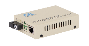 Медиаконвертер из UTP, 100/1000Мбит/c в WDM, LFP, SM, SC, Tx:1310/Rx:1550, 18 дБ (до 20 км)