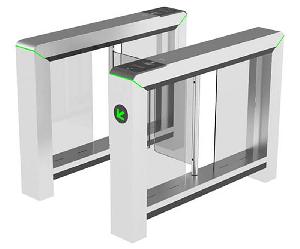 Скоростной Турникет распашной (левый и правый модуль). Режим антипаника. Материал корпуса - нержавеющая сталь, материал створок - акрил. Ширина прохода 900мм высота створок 875мм. Питание AC 110 ~ 240В.