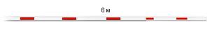 Телескопическия стрела 6м для серии шлагбаумов BG1000