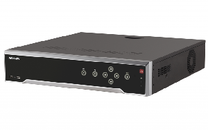 16-ти канальный IP-видеорегистратор c PoE, Видеовход: 16 каналов; аудиовход: двустороннее аудио 1 канал RCA; видеовыход: 1 VGA до 1080Р, 2 HDMI до 4К, 1 CVBS; аудиовыход: 1 канал RCA.