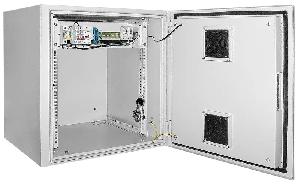 Шкаф уличный навесной  ITK LINEA O, 19", 9U 650x600, IP55 металлическая дверь, серый
