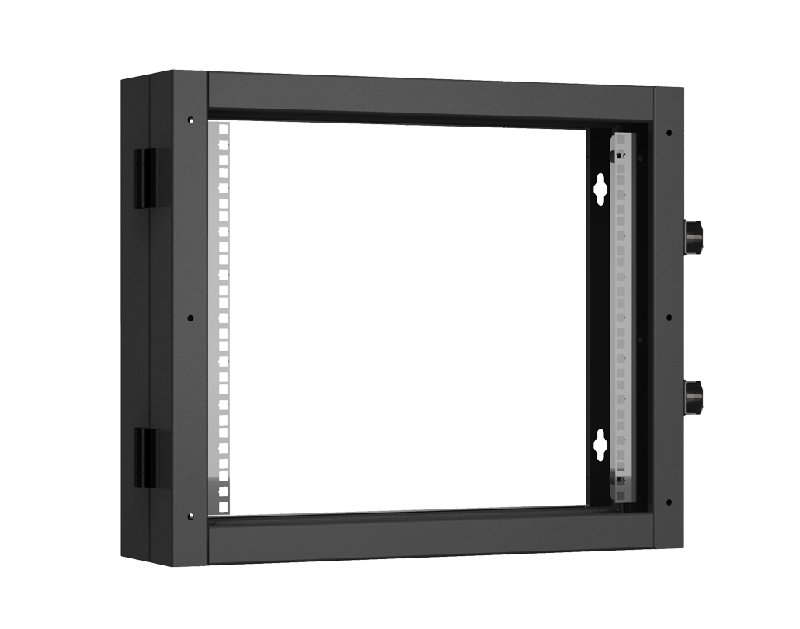 Пристенная поворотная секция TLK 19", 9U, Ш600хВ503хГ156мм, 1 пары L-образных монтажных направляющих, черный RAL 9005.