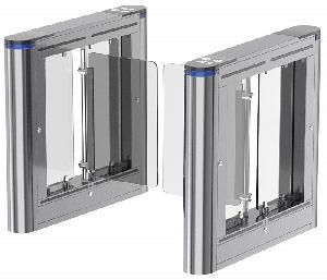 Турникет РАСПАШНОЙ автоматический, Габариты: 1210х210х1000 , с автоматической функцией "антипаника". Исполнение: нержавеющая сталь, Комплектация: комплект считывателей (EM-Marine), створки - стекло, пульт управления с кабелем, ИК-пульт, "сухие контакты на плате управления", экспортная упаковка. ЦЕНА ЗА ОДНУ СЕКЦИЮ (ПРАВУЮ ИЛИ ЛЕВУЮ)