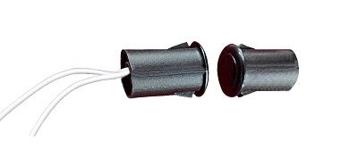 Извещатель охранный магнитоконтактный, на металл, врезной, диаметр 12 мм, нормально-разомкнутый геркон