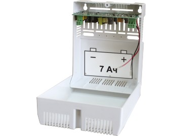 Блок бесперебойного питания, 12В, 1А, пластиковый корпус под АКБ 7Ач