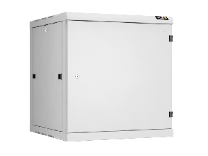 Настенный разборный шкаф TLK 19", 12U, металлическая дверь, Ш600хВ636хГ600мм, 2 пары монтажных направляющих, серый