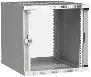 ITK Шкаф LINEA WE 9U 600x600мм дверь стекло серый, для оборудования общей массой не более 50 кг.