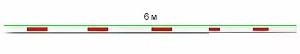 Телескопическая стрела (6м) 3.2м+3м Стандартная противоударная резиновая полоса, со светодиодной индикацией для серии шлагбаумов ProBG.