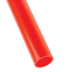 Труба АБС гладкая, для аспирационной системы, трудногорючая, диам. наруж. 25мм/внут.22мм (3м), цвет красный