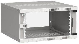 ITK Шкаф LINEA WE 6U 600x600мм дверь стекло серый, для оборудования общей массой не более 50 кг.