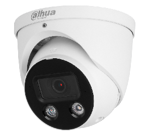 Уличная купольная IP-видеокамера Full-color с ИИ и активным сдерживанием, 8Мп; 1/2.8” CMOS; объектив 2.8мм; WDR(120дБ); чувствительность 0.004лк@F1.0; сжатие: H.265+, H.265, H.264+, H.264, MJPEG; 3 потока до 8Мп@25к/с; видеоаналитика: SMD 4.0 (интеллектуальный детектор движения), AI SSA (Автоматическая адаптация сцены), пересечение линии, контроль зоны; тревожные вх/вых: 1/1; аудиовх/вых: 1/1; встроенные 2 микрофона и громкоговоритель; LED-подсветка до 30м, ИК-подсветка 30м; сигнализация красно-синей подсветкой; MicroSD до 256Гбайт; защита: IP67; питание: 12В(DC), PoE; корпус: металл